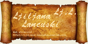 Ljiljana Lančuški vizit kartica
